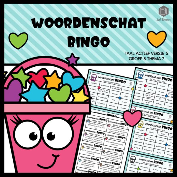 TAAL ACTIEF VERSIE 5 WOORDENSCHATBINGO GROEP 8 THEMA 7