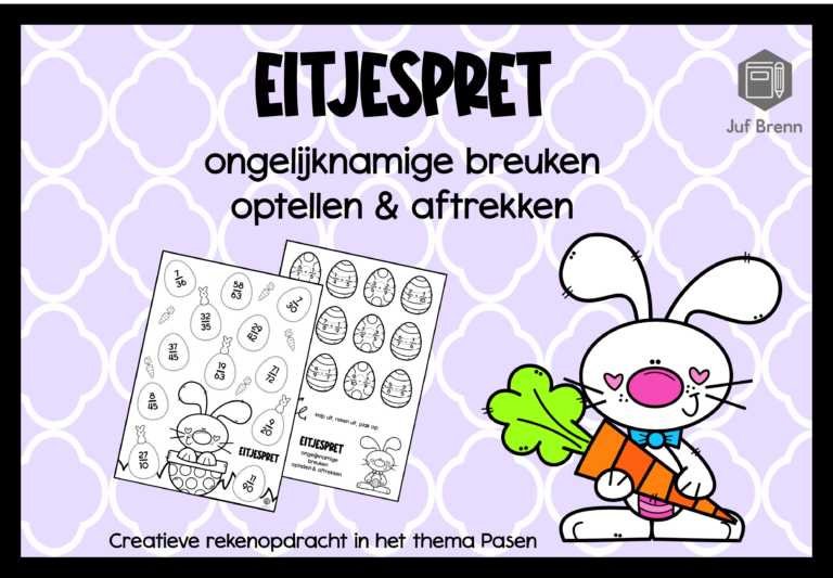 EITJESPRET: ONGELIJKNAMIGE BREUKEN OPTELLEN EN AFTREKKEN