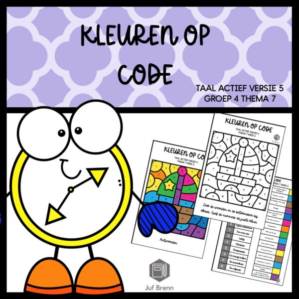TAAL ACTIEF 5 WOORDENSCHAT KLEUREN OP CODE GROEP 4 THEMA 7