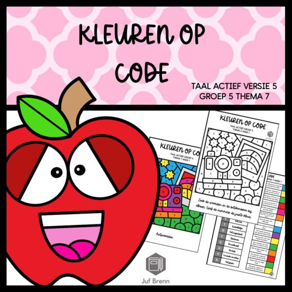 TAAL ACTIEF 5 WOORDENSCHAT KLEUREN OP CODE GROEP 5 THEMA 7