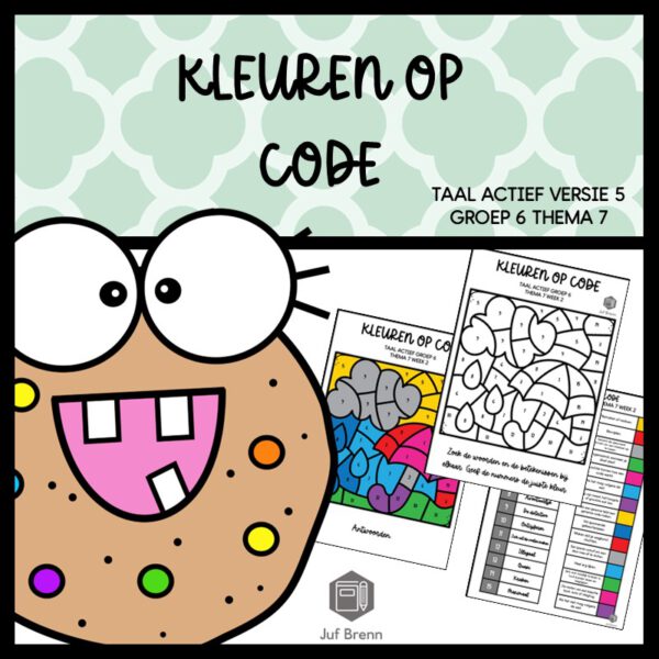 TAAL ACTIEF 5 WOORDENSCHAT KLEUREN OP CODE GROEP 6 THEMA 7