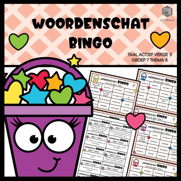TAAL ACTIEF VERSIE 5 WOORDENSCHATBINGO GROEP 7 THEMA 8