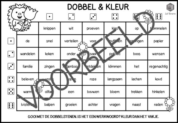 DOBBEL & KLEUR: WERKWOORD - Afbeelding 2