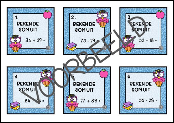 REKENEN IN DE RUIMTE WIG 5 GROEP 4 BLOK 9 SOMMEN TOT 100 RIJGEN MET TEVEEL - Afbeelding 2