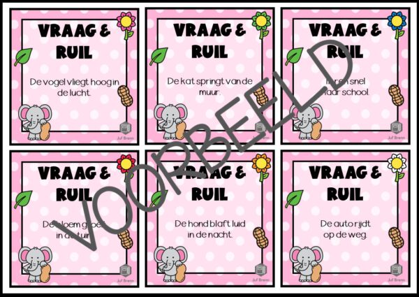 VRAAG & RUIL: WERKWOORD NIVEAU 1 - Afbeelding 2