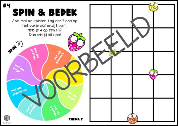 TAAL ACTIEF 5 SPELLING SPIN & BEDEK GROEP 6 THEMA 7 - Afbeelding 3