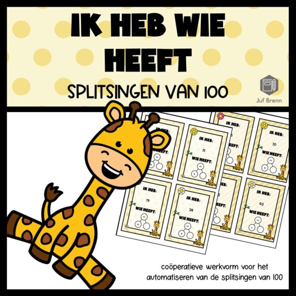 IK HEB WIE HEEFT... SPLITSINGEN VAN 100