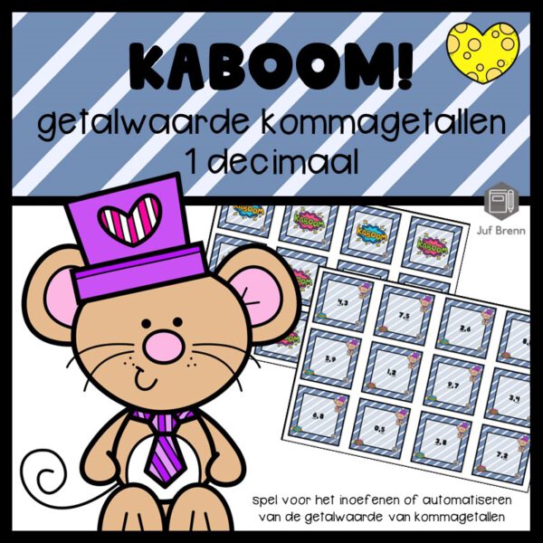 KABOOM! GETALWAARDE KOMMAGETALLEN 1 DECIMAAL