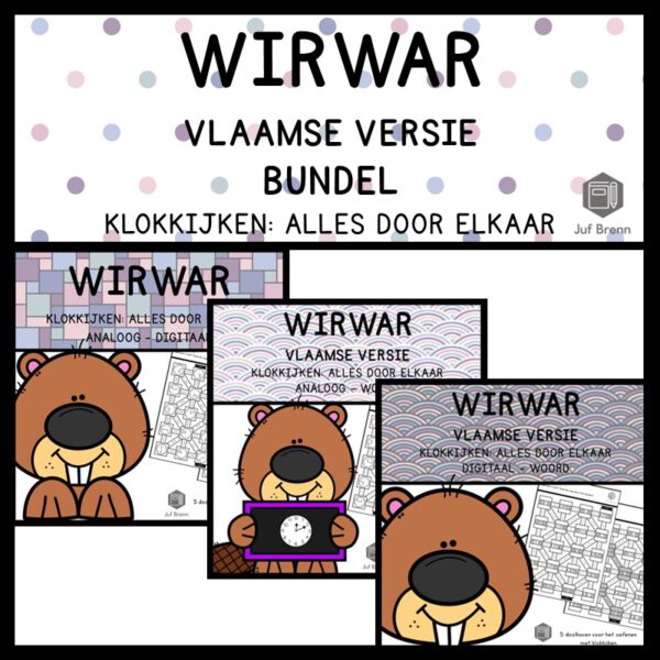 WIRWAR: BUNDEL KLOKKIJKEN ALLES DOOR ELKAAR VLAAMSE VERSIE