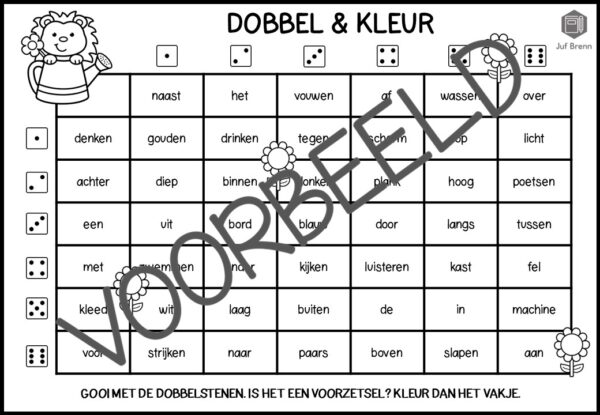 DOBBEL & KLEUR: VOORZETSEL - Afbeelding 2