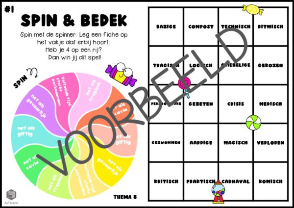 TAAL ACTIEF 5 SPELLING SPIN & BEDEK GROEP 5 THEMA 8 - Afbeelding 2