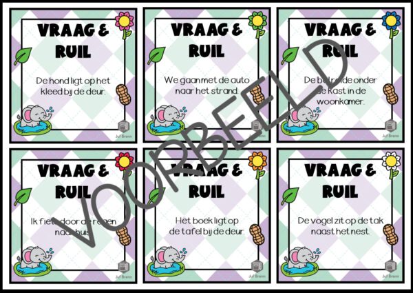 VRAAG & RUIL: VOORZETSEL NIVEAU 2 - Afbeelding 2