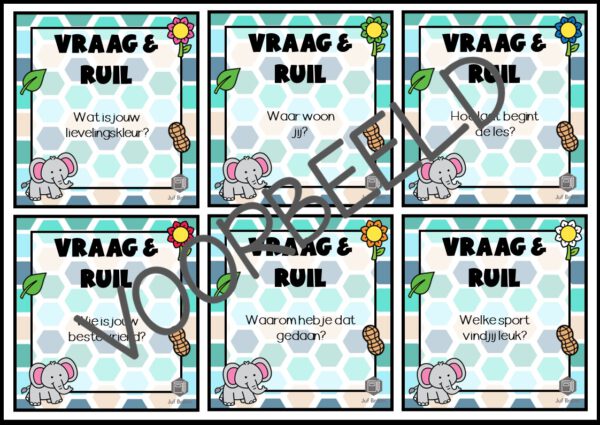 VRAAG & RUIL: VRAAGWOORD NIVEAU 1 - Afbeelding 2