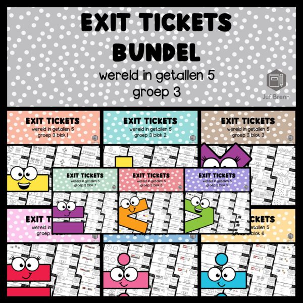 EXIT TICKETS WERELD IN GETALLEN 5 BUNDEL GROEP 3