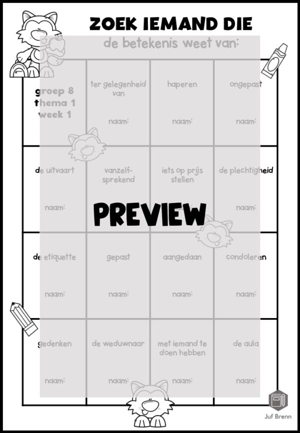 TAAL ACTIEF 5 WOORDENSCHAT ZOEK IEMAND DIE GROEP 8 THEMA 1 - Afbeelding 2