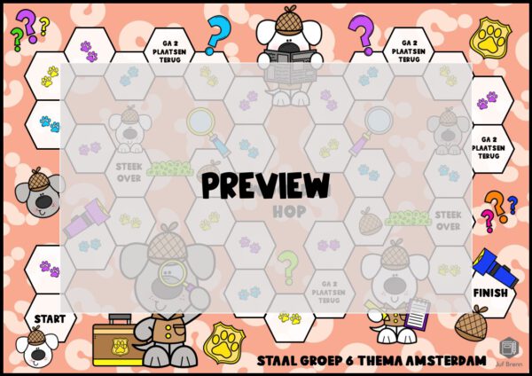 STAAL 1 WOORDEN HOP GROEP 6 THEMA AMSTERDAM - Afbeelding 2