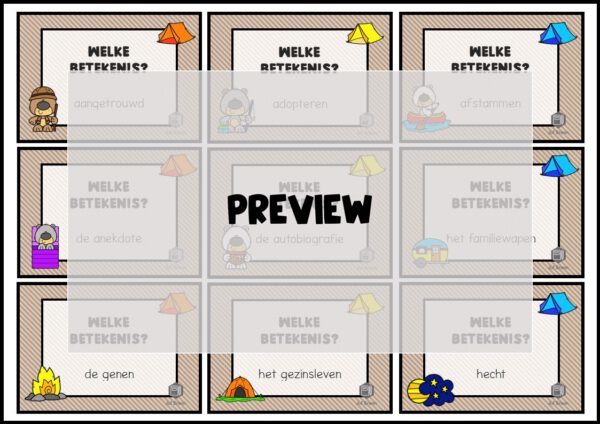 STAAL 1 WOORDEN HOP GROEP 7 THEMA FAMILIE - Afbeelding 3