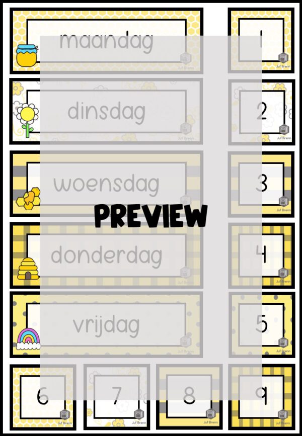 DAGRITMEKAARTEN THEMA BIJEN - Afbeelding 5
