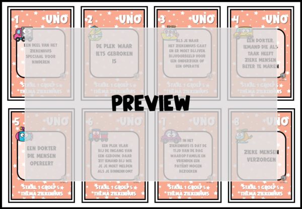 STAAL 1 UNO GROEP 5 THEMA ZIEKENHUIS - Afbeelding 3