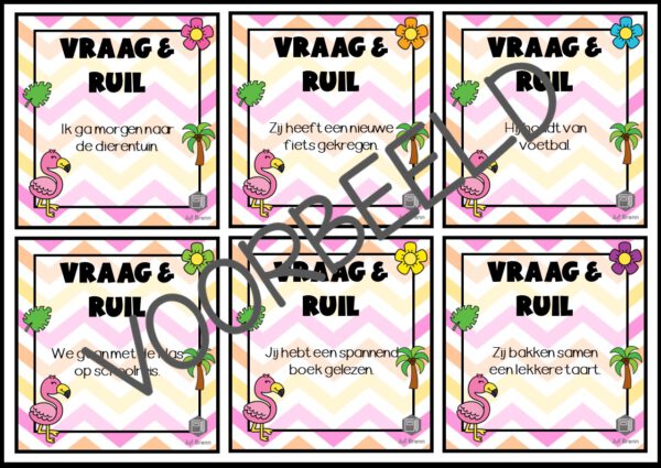 VRAAG & RUIL: PERSOONLIJK VOORNAAMWOORD NIVEAU 1 - Afbeelding 2
