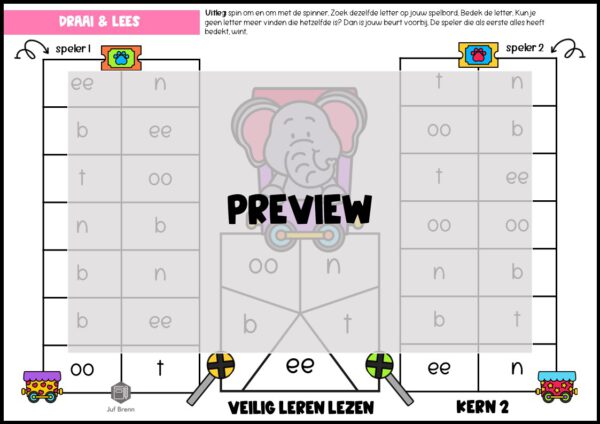 LEESSPELLEN VEILIG LEREN LEZEN KIM KERN 2 - Afbeelding 2
