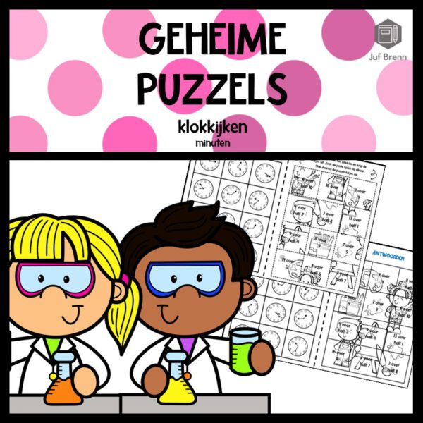 GEHEIME PUZZELS KLOKKIJKEN MINUTEN