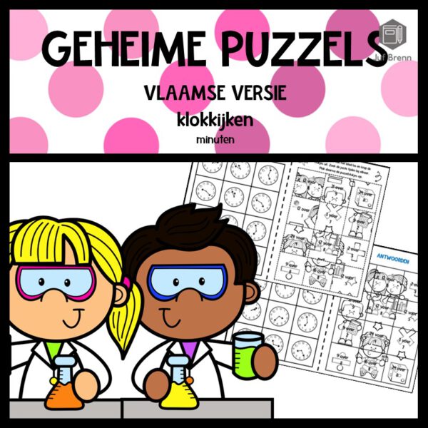 GEHEIME PUZZELS KLOKKIJKEN MINUTEN VLAAMSE VERSIE