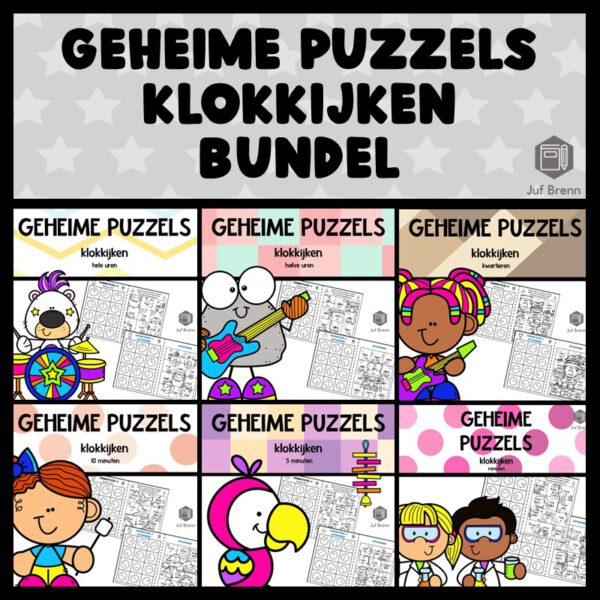 GEHEIME PUZZELS KLOKKIJKEN BUNDEL