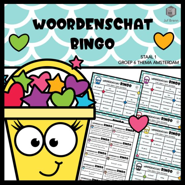 STAAL 1 WOORDENSCHATBINGO GROEP 6 THEMA AMSTERDAM