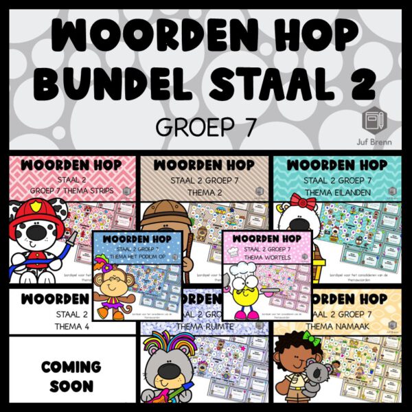 STAAL 2 WOORDEN HOP (GROEI)BUNDEL GROEP 7