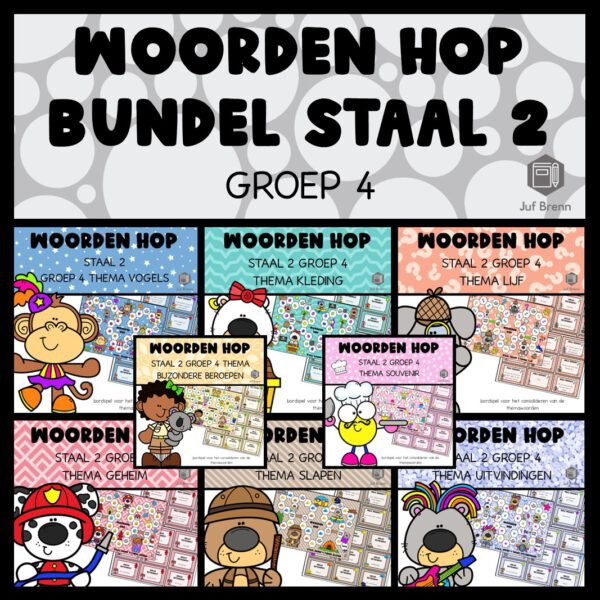 STAAL 2 WOORDEN HOP BUNDEL GROEP 4