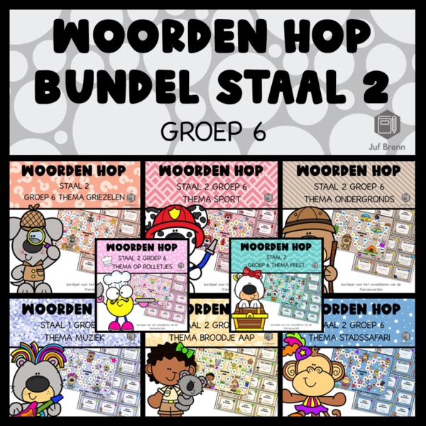 STAAL 2 WOORDEN HOP BUNDEL GROEP 6