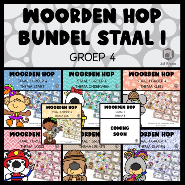 STAAL 1 WOORDEN HOP (GROEI)BUNDEL GROEP 4