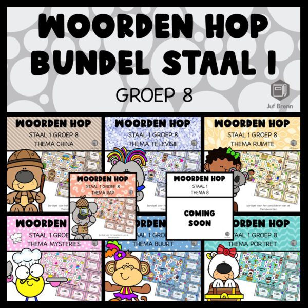 STAAL 1 WOORDEN HOP (GROEI)BUNDEL GROEP 8