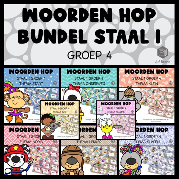 STAAL 1 WOORDEN HOP BUNDEL GROEP 4