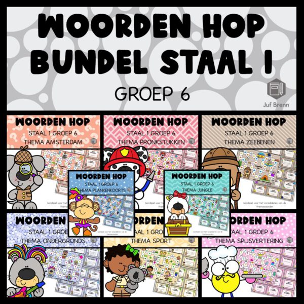 STAAL 1 WOORDEN HOP BUNDEL GROEP 6