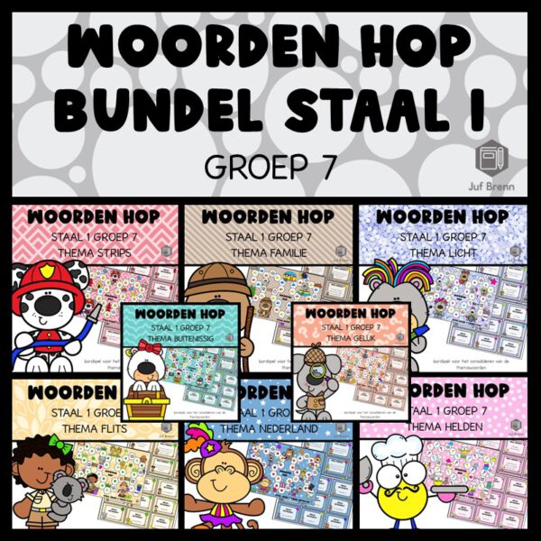 STAAL 1 WOORDEN HOP BUNDEL GROEP 7