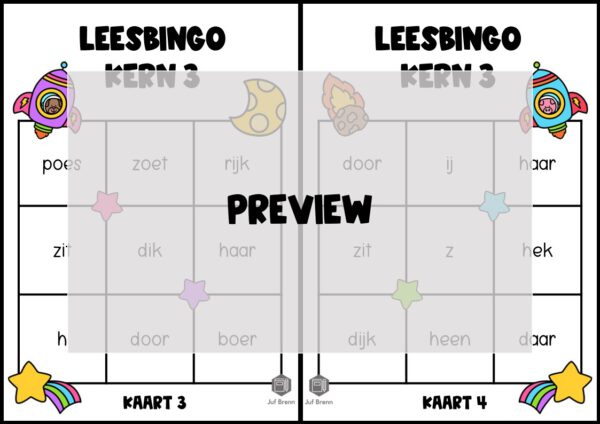 LEESBINGO VEILIG LEREN LEZEN KIM KERN 3 - Afbeelding 3