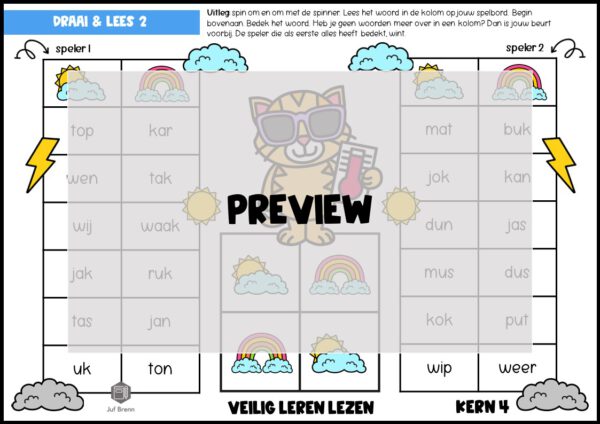 LEESSPELLEN VEILIG LEREN LEZEN KIM KERN 4 - Afbeelding 7