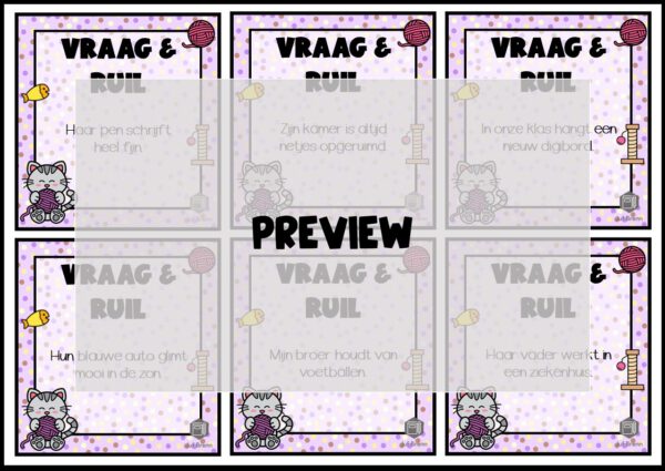 VRAAG & RUIL: BEZITTELIJK VOORNAAMWOORD NIVEAU 1 - Afbeelding 2