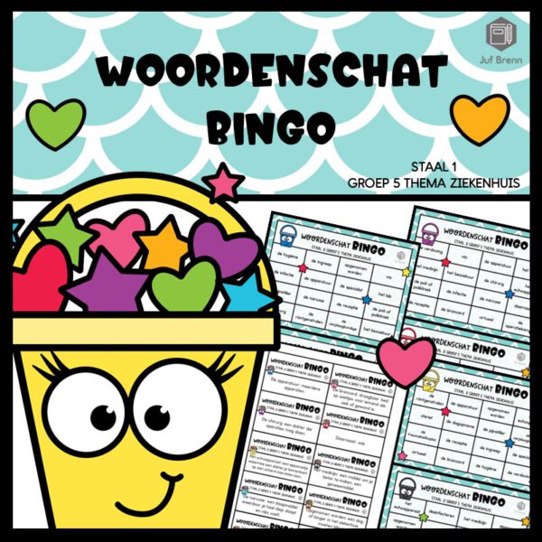 STAAL 2 WOORDENSCHATBINGO GROEP 5 THEMA ZIEKENHUIS