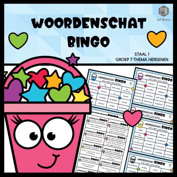 STAAL 2 WOORDENSCHATBINGO GROEP 7 THEMA HERSENEN