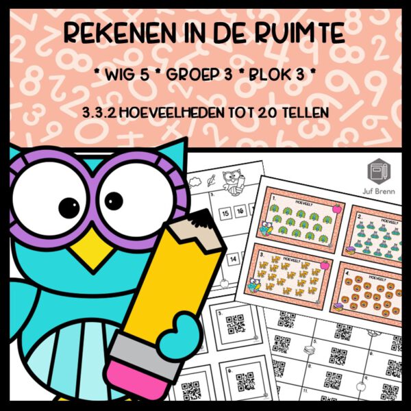 REKENEN IN DE RUIMTE WIG 5 GROEP 3 BLOK 3 HOEVEELHEDEN TOT 20 TELLEN