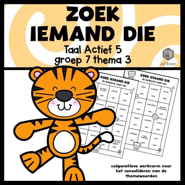 TAAL ACTIEF 5 WOORDENSCHAT ZOEK IEMAND DIE GROEP 7 THEMA 3