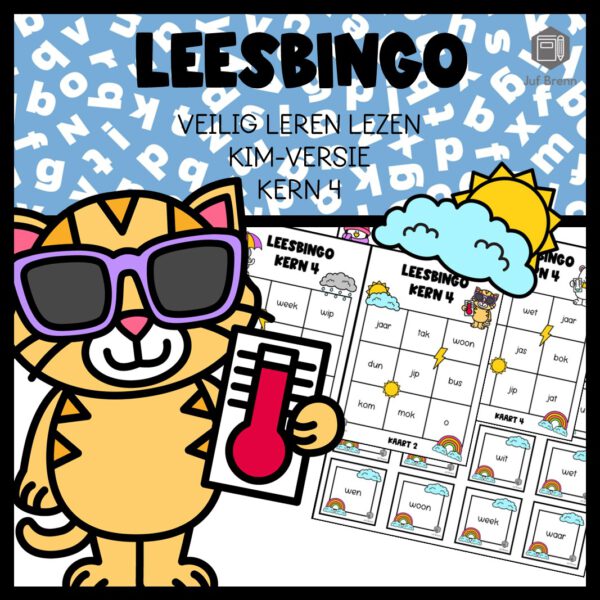 LEESBINGO VEILIG LEREN LEZEN KIM KERN 4