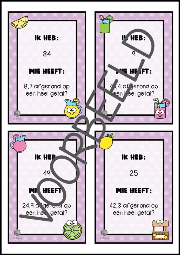IK HEB WIE HEEFT... KOMMAGETALLEN AFRONDEN OP HELE GETALLEN - Afbeelding 3