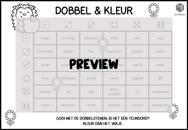 DOBBEL & KLEUR: TELWOORD - Afbeelding 2