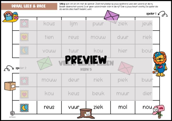 LEESSPELLEN VEILIG LEREN LEZEN KIM KERN 5 - Afbeelding 5