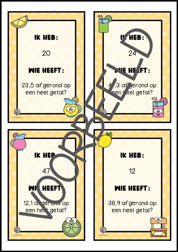 IK HEB WIE HEEFT... KOMMAGETALLEN AFRONDEN OP HELE GETALLEN - Afbeelding 2