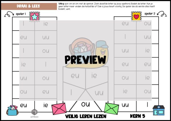 LEESSPELLEN VEILIG LEREN LEZEN KIM KERN 5 - Afbeelding 2